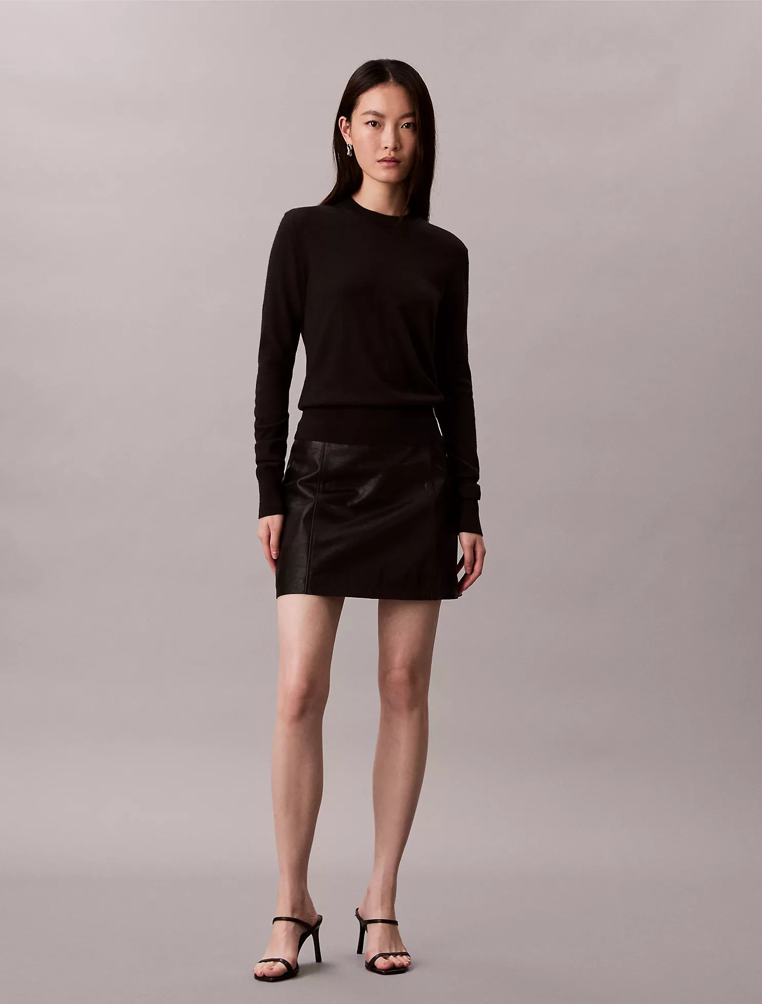 Extra Fine Merino Blend Crewneck Sweater