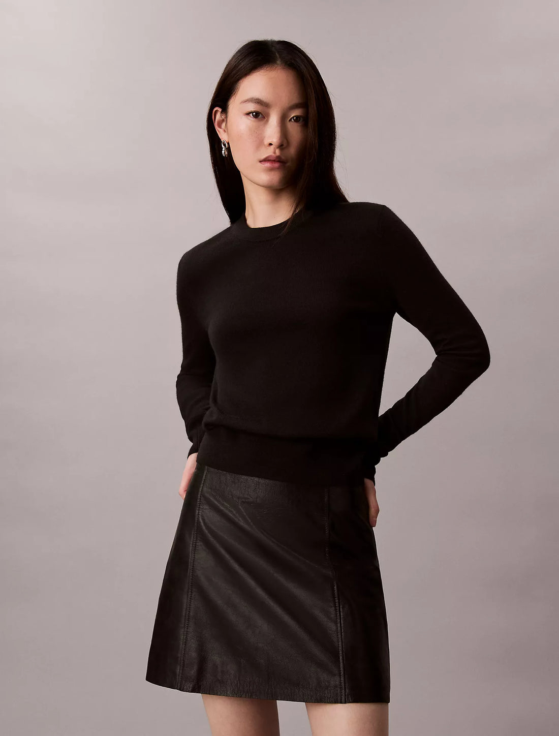 Extra Fine Merino Blend Crewneck Sweater