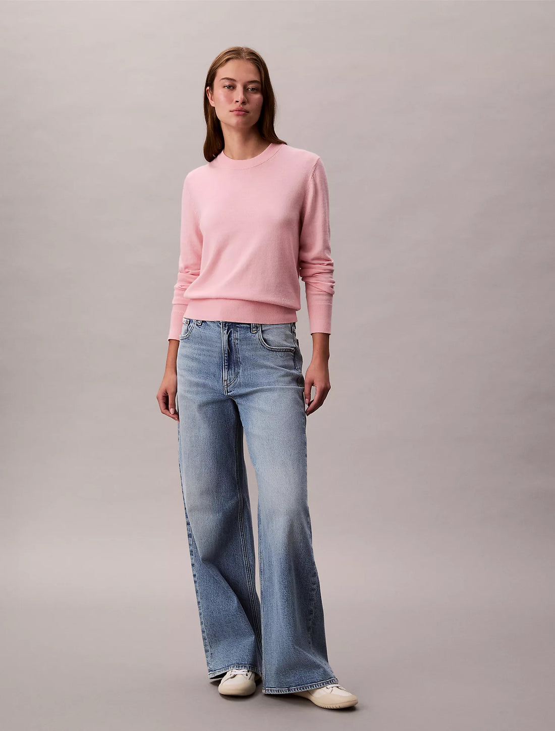 Extra Fine Merino Blend Crewneck Sweater