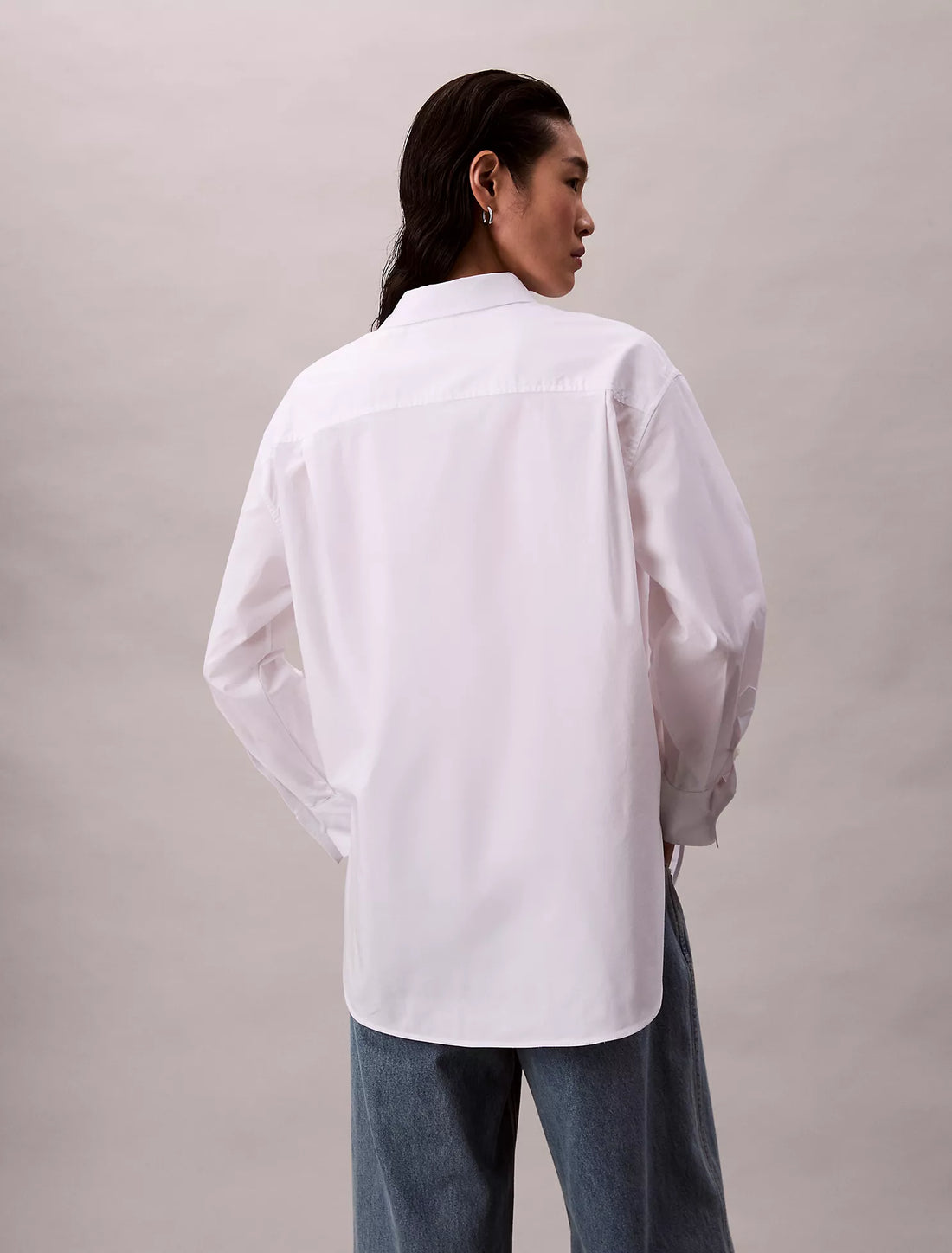 Poplin Relaxed Button-Down Shirt