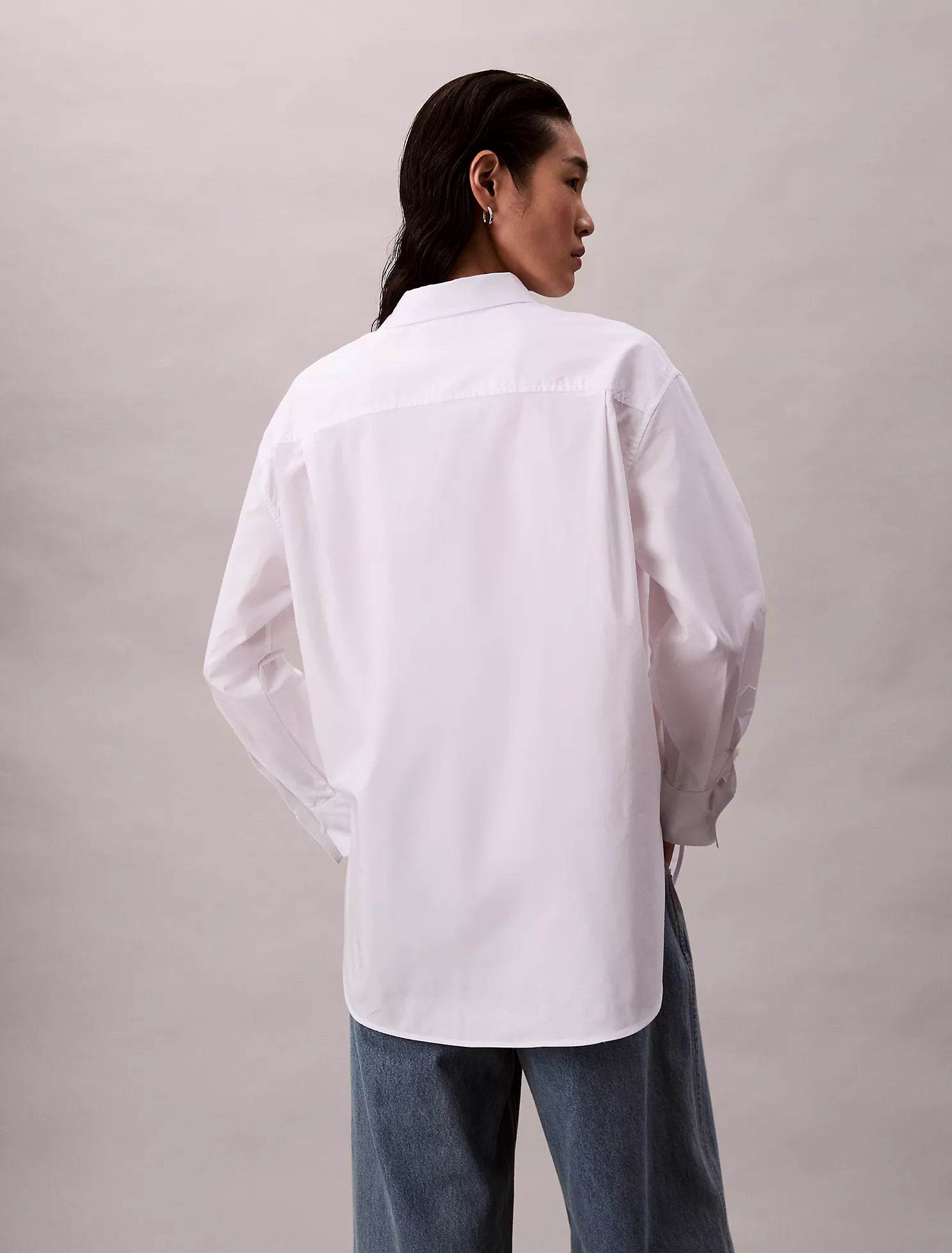 Poplin Relaxed Button-Down Shirt