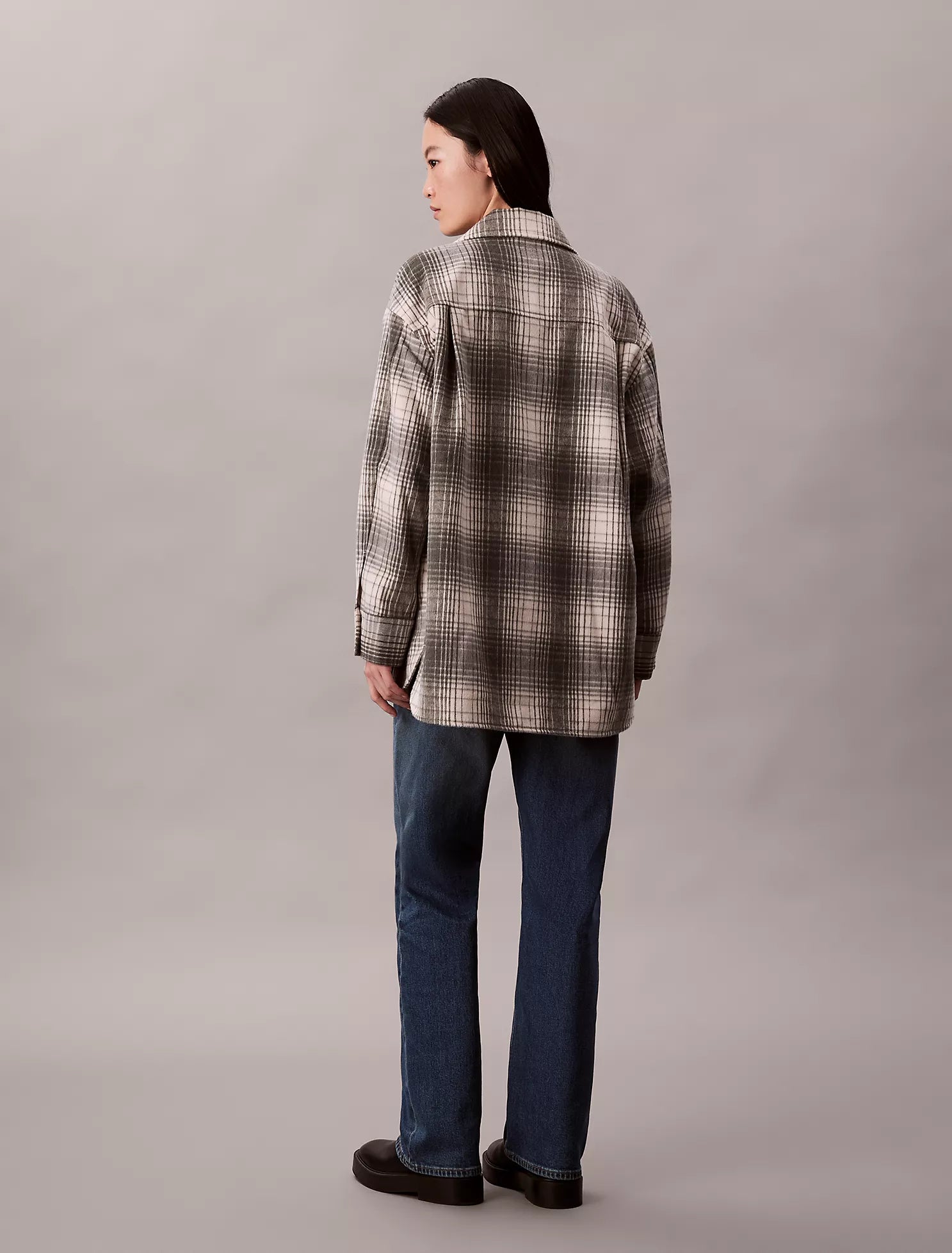 Flannel Plaid Button-Down Shirt
