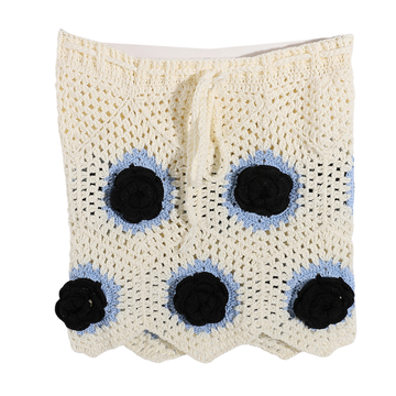 Handmade Trico Knitted Women Top & Skirt