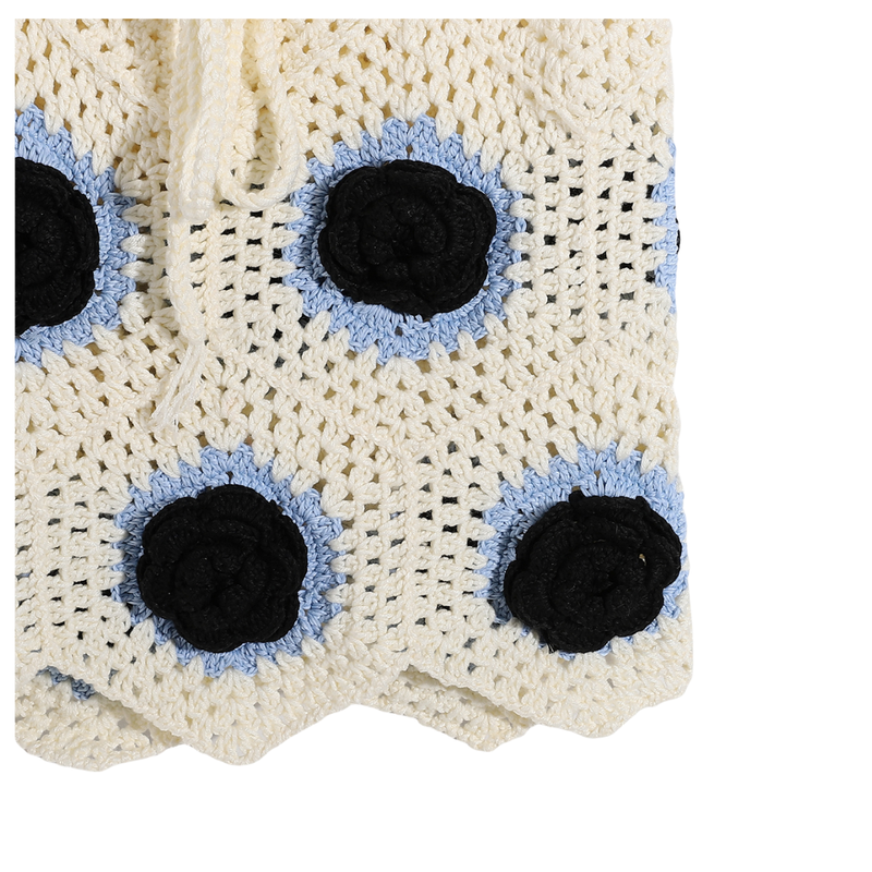 Handmade Trico Knitted Women Top & Skirt