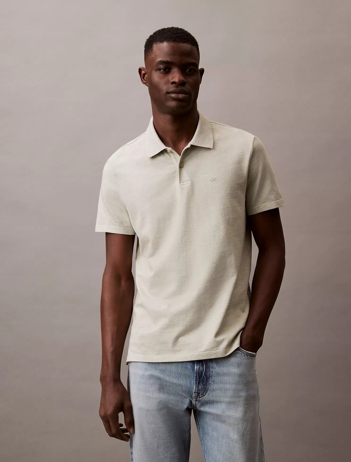 Cotton Blend Classic Polo Shirt