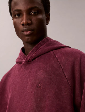 Washed Fleece Relaxed Hoodie