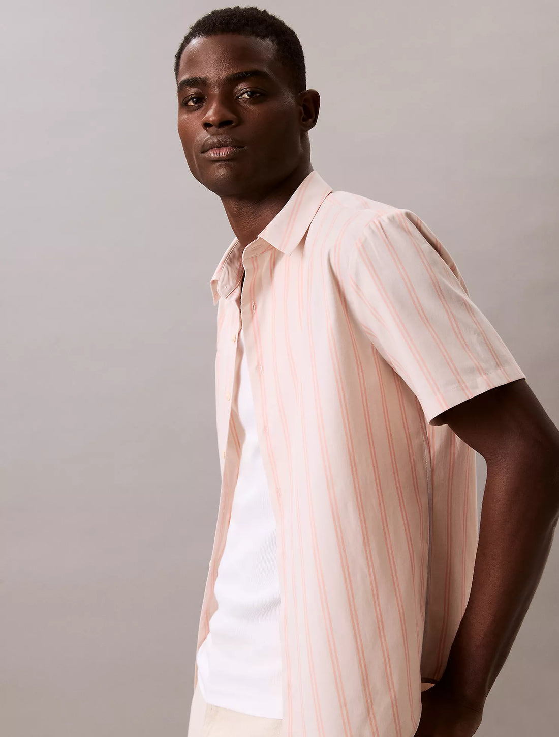 Poplin Stripe Classic Button-Down Shirt