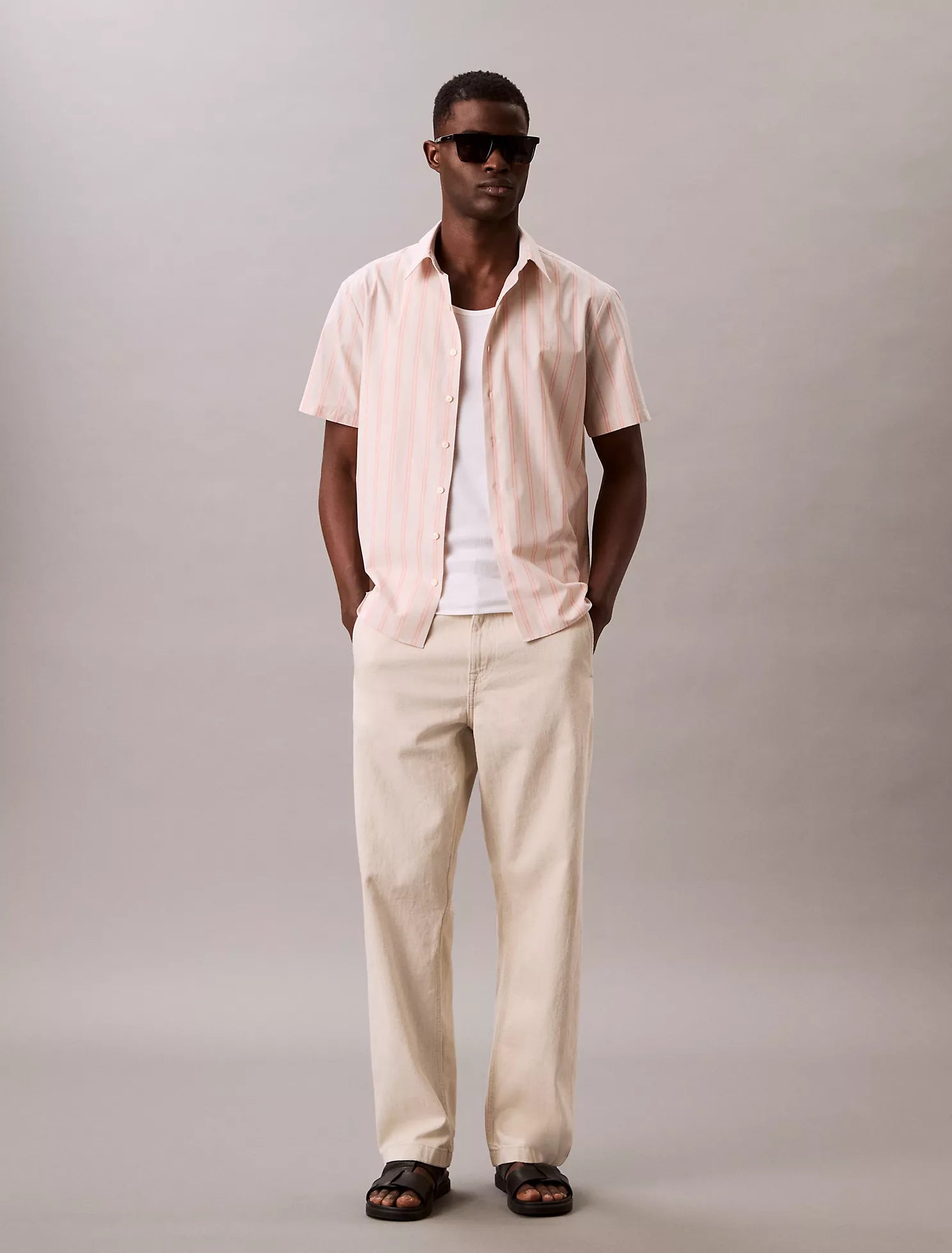 Poplin Stripe Classic Button-Down Shirt