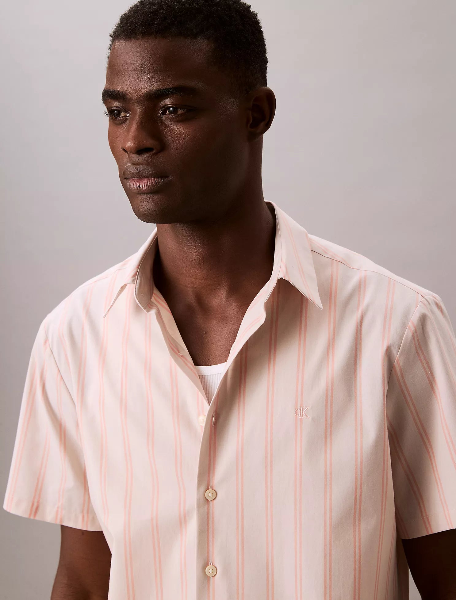 Poplin Stripe Classic Button-Down Shirt