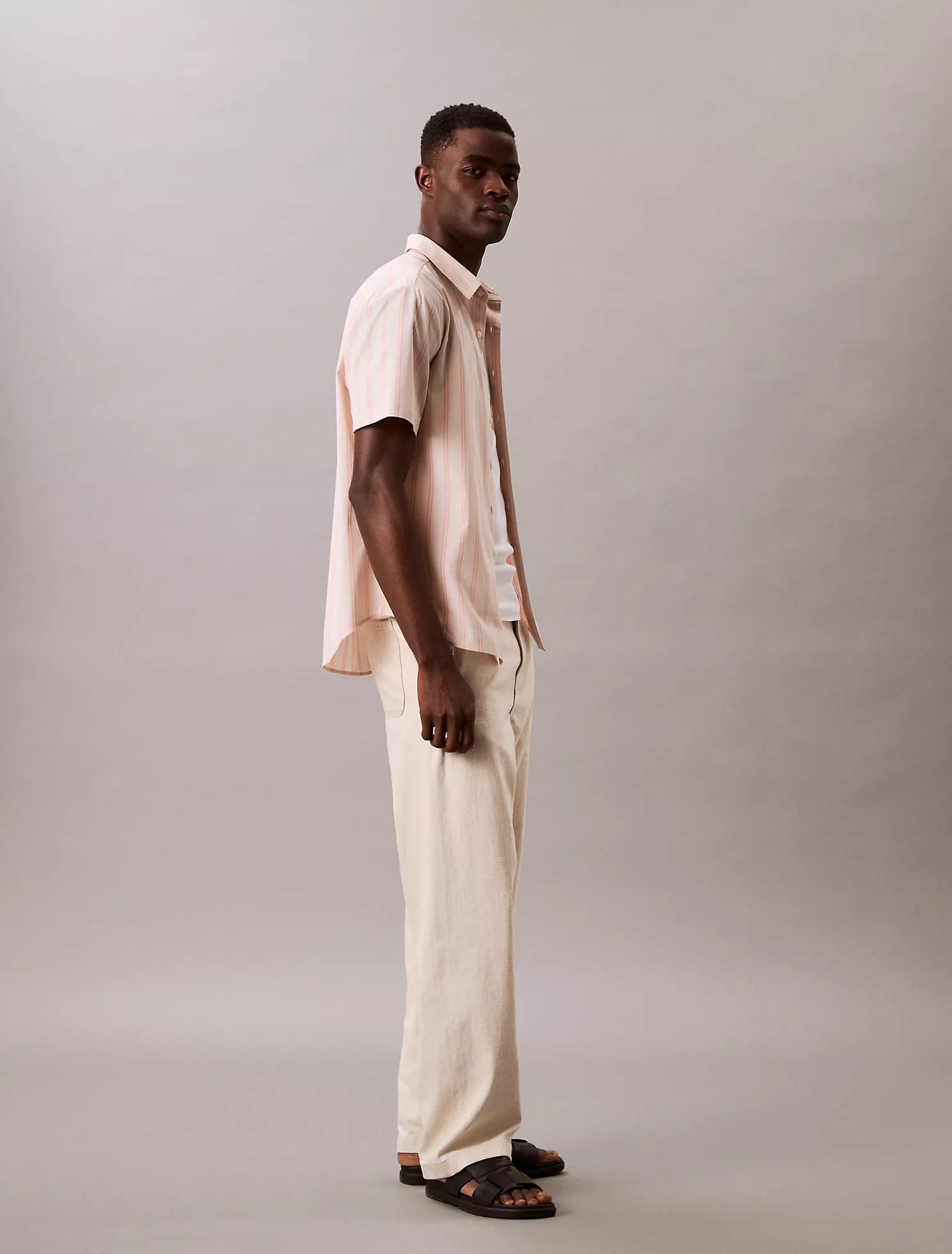 Poplin Stripe Classic Button-Down Shirt