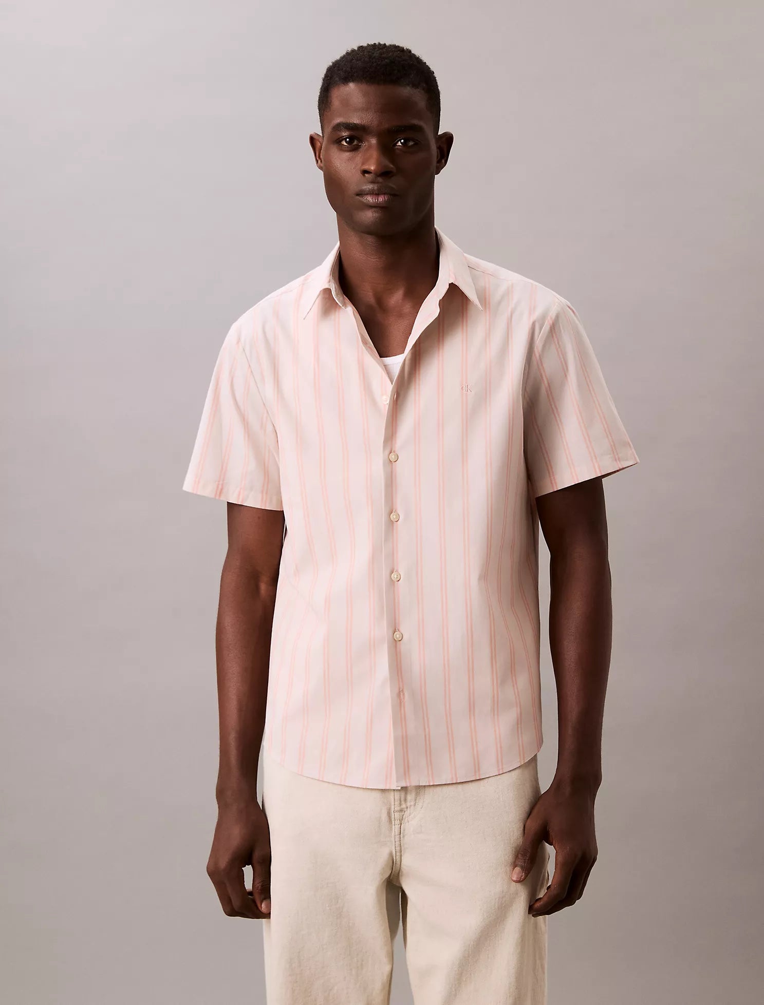 Poplin Stripe Classic Button-Down Shirt