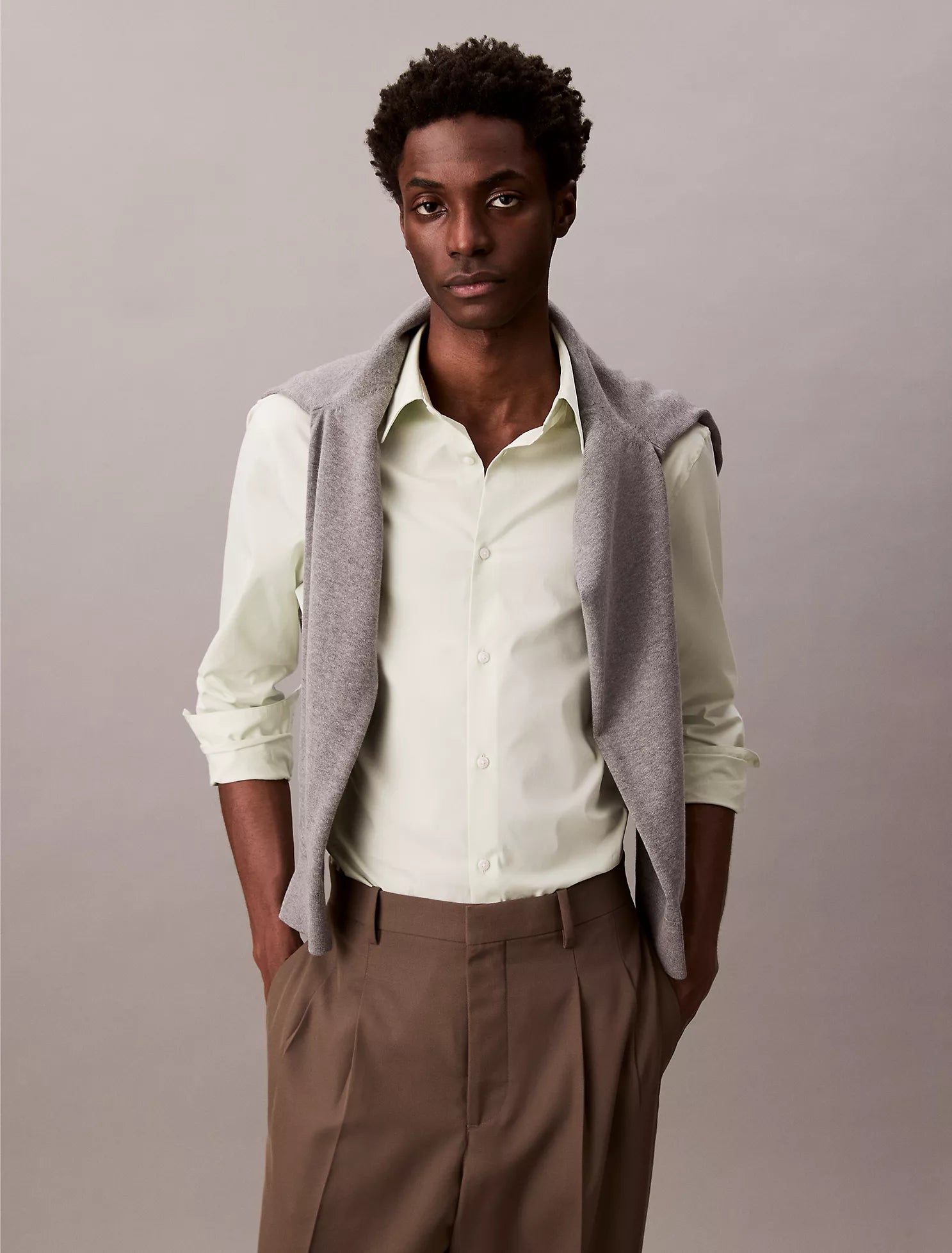 Slim Stretch Button-Down Shirt