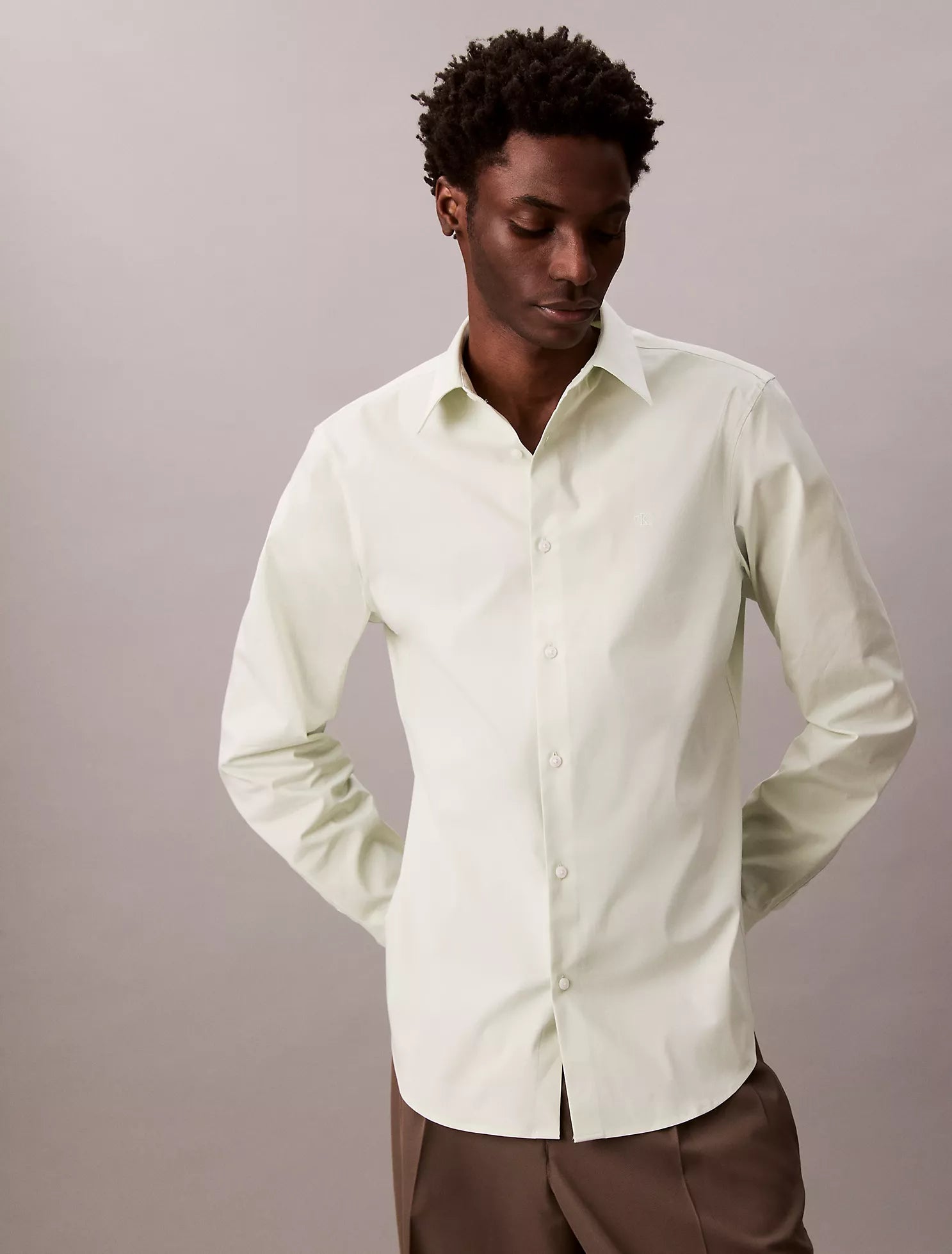 Slim Stretch Button-Down Shirt