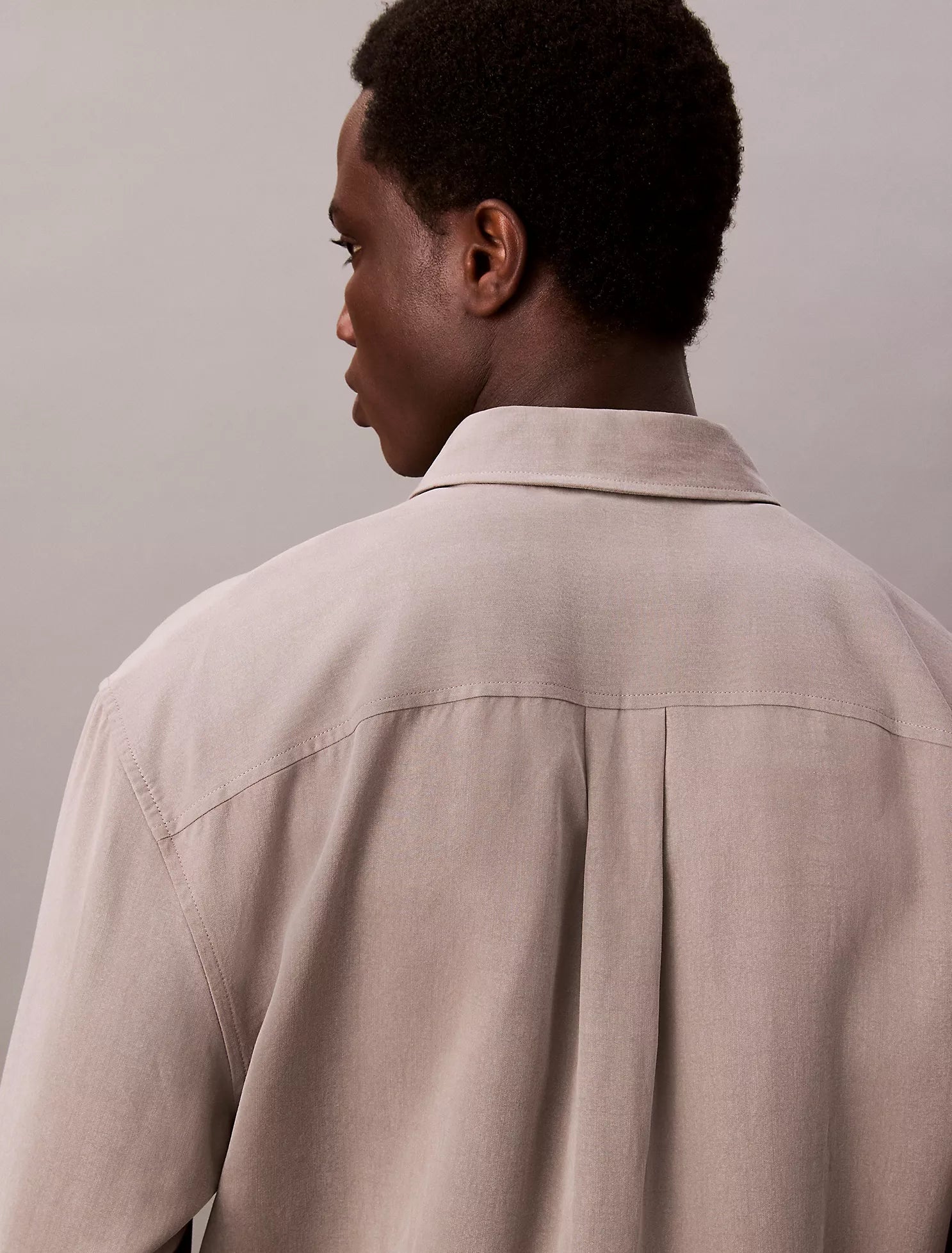 Lyocell Relaxed Button-Down Shirt
