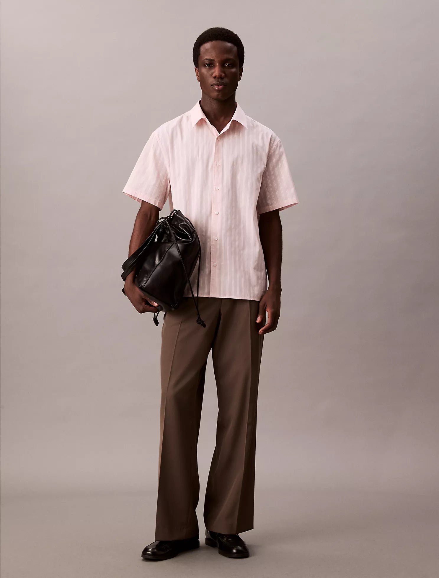 Stripe Relaxed Button-Down Shirt