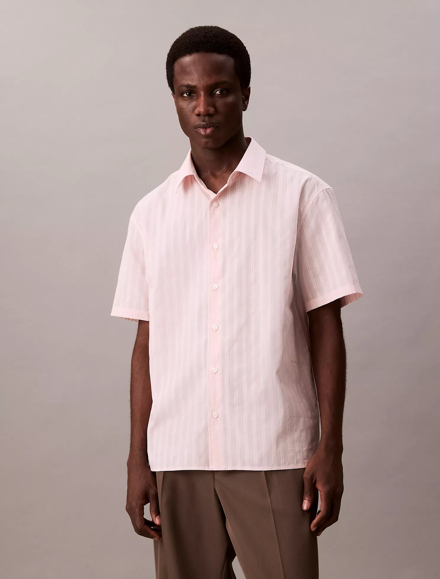Stripe Relaxed Button-Down Shirt