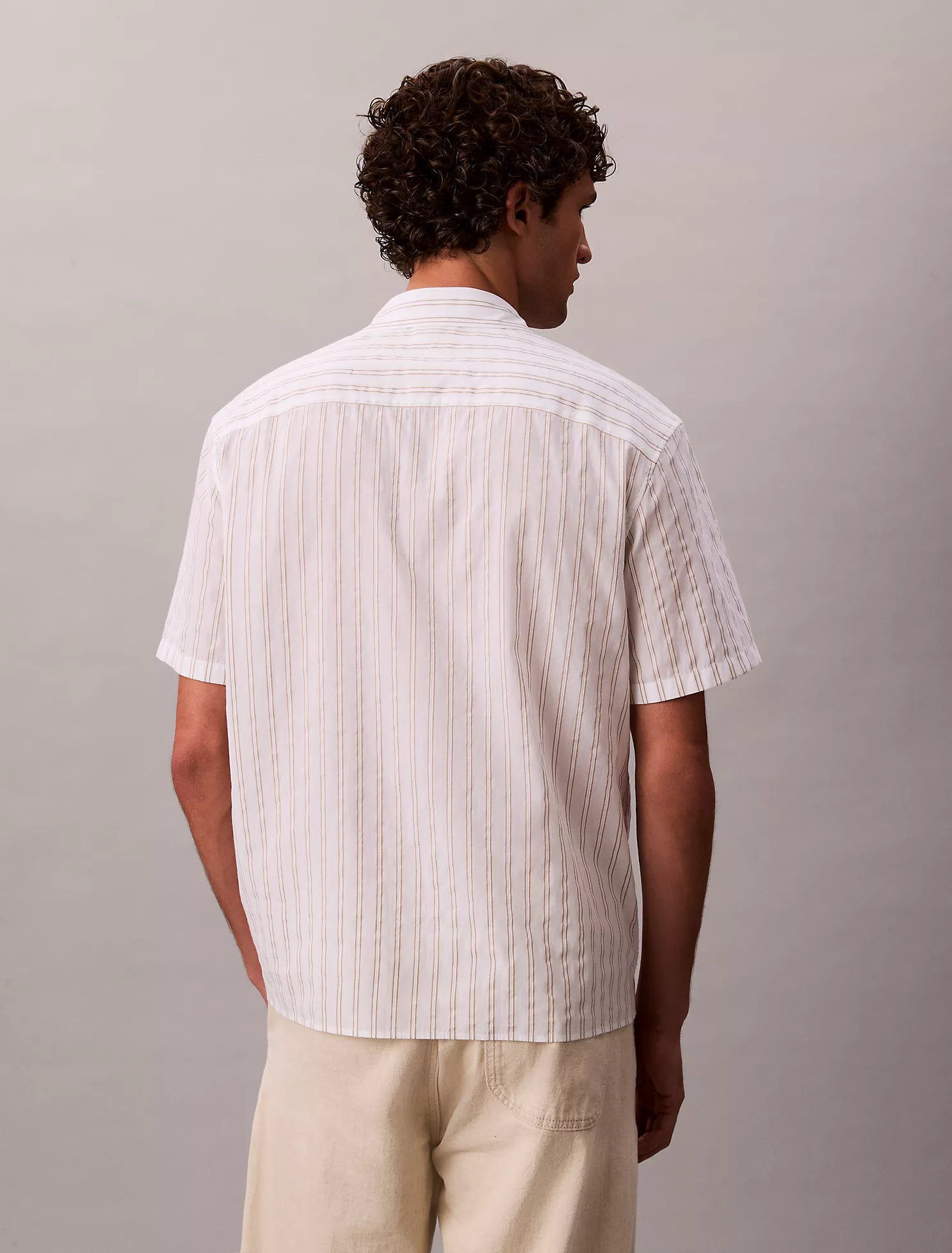 Stripe Relaxed Button-Down Shirt