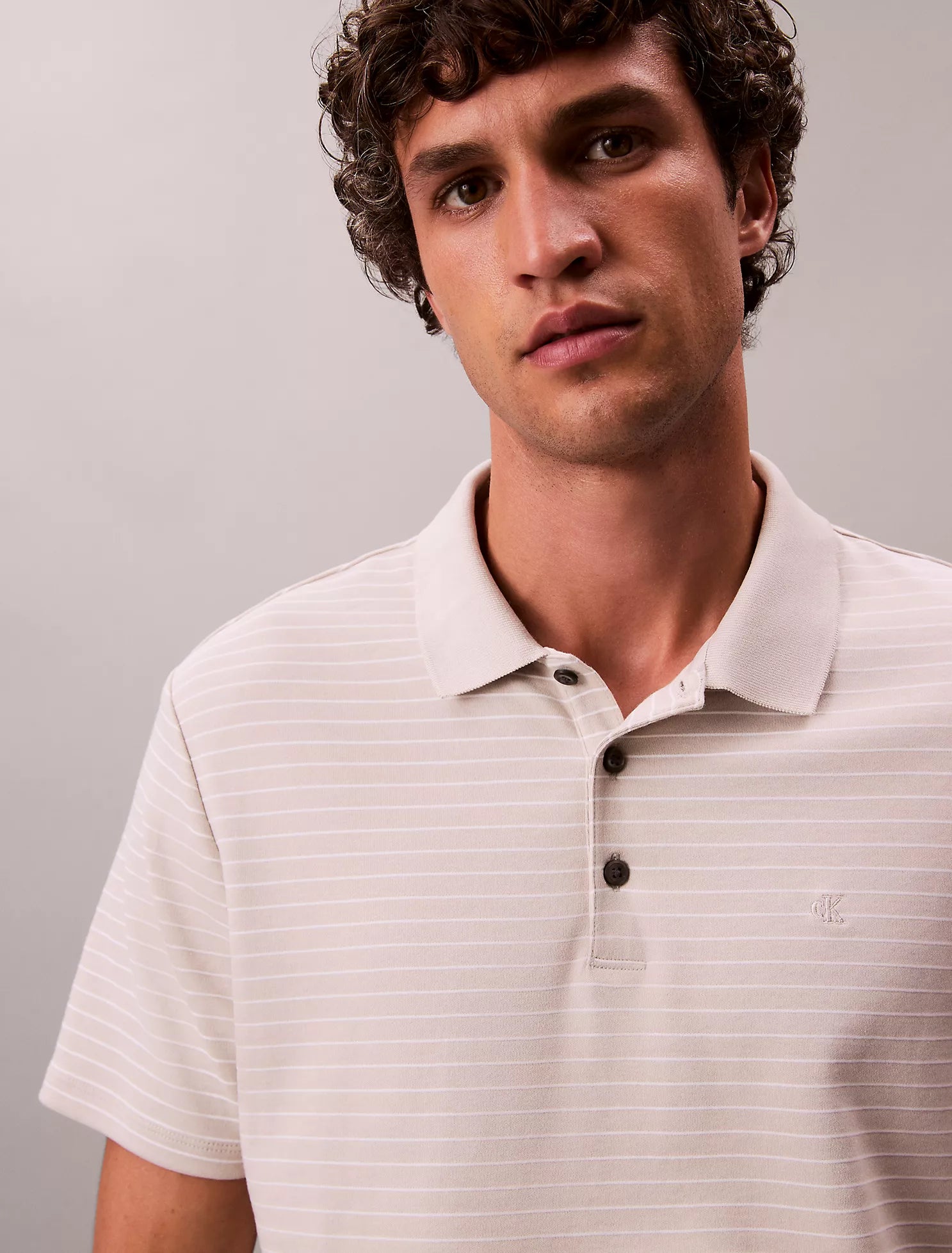 Cotton Blend Stripe Classic Polo Shirt