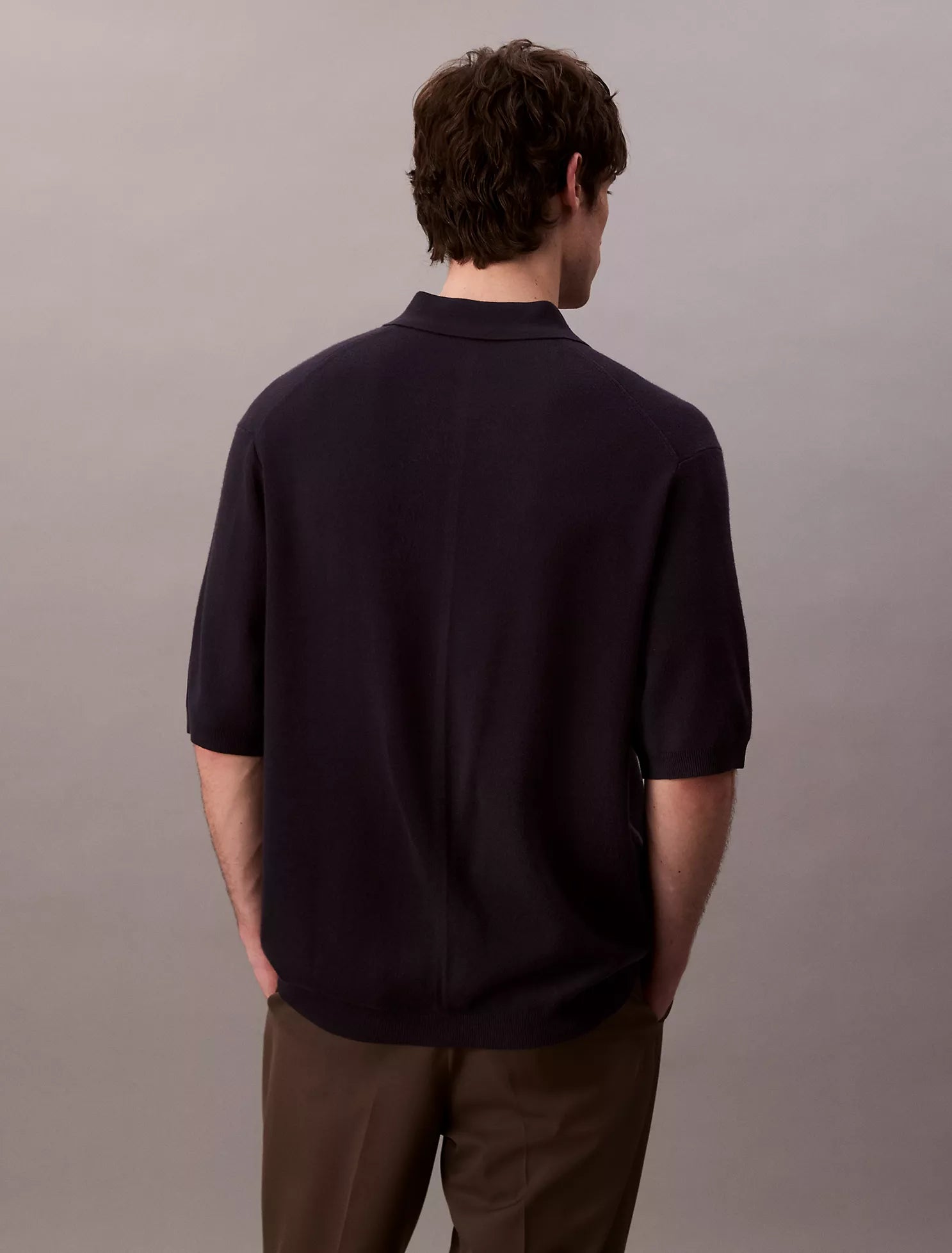 Tech Knit Boxy Polo Sweater