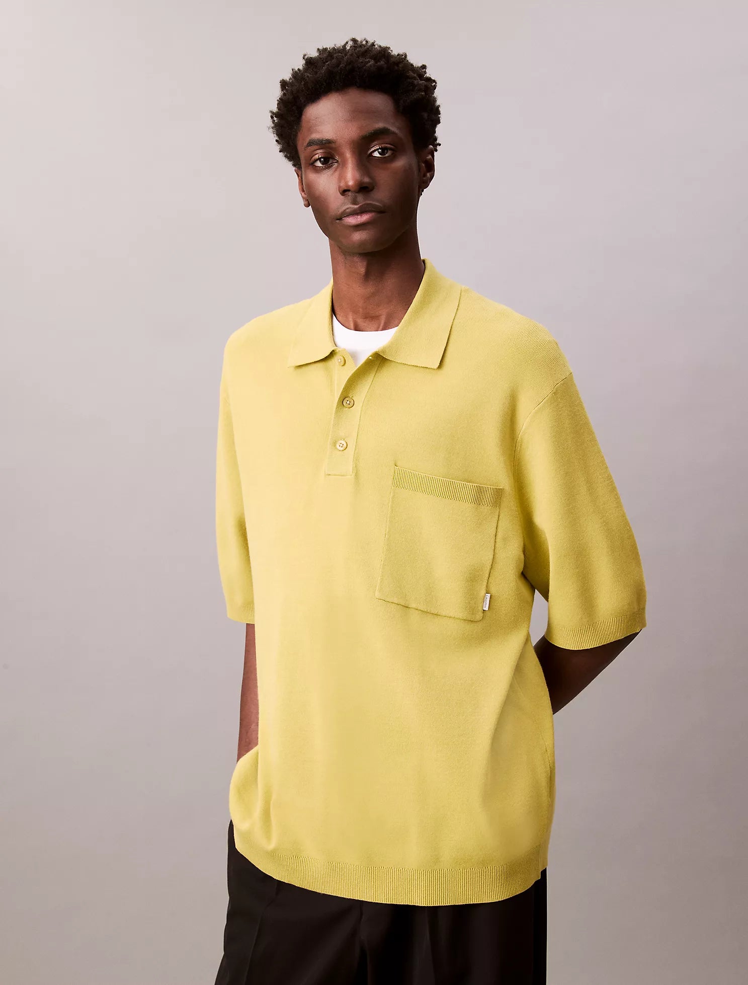 Tech Knit Boxy Polo Sweater