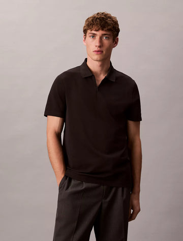 Tech Pique Zip Polo Shirt