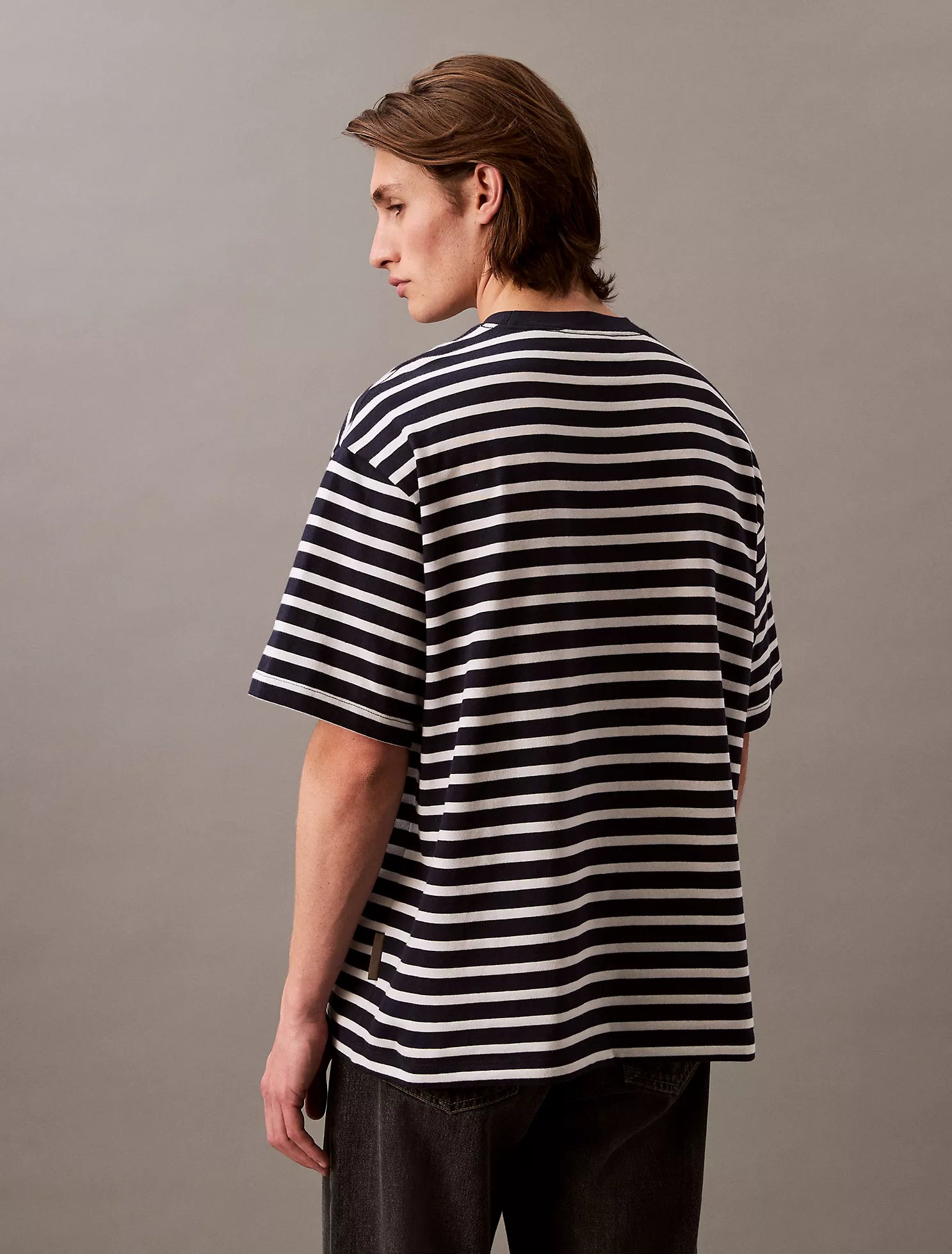 Bold Stripe Jersey Relaxed Tee