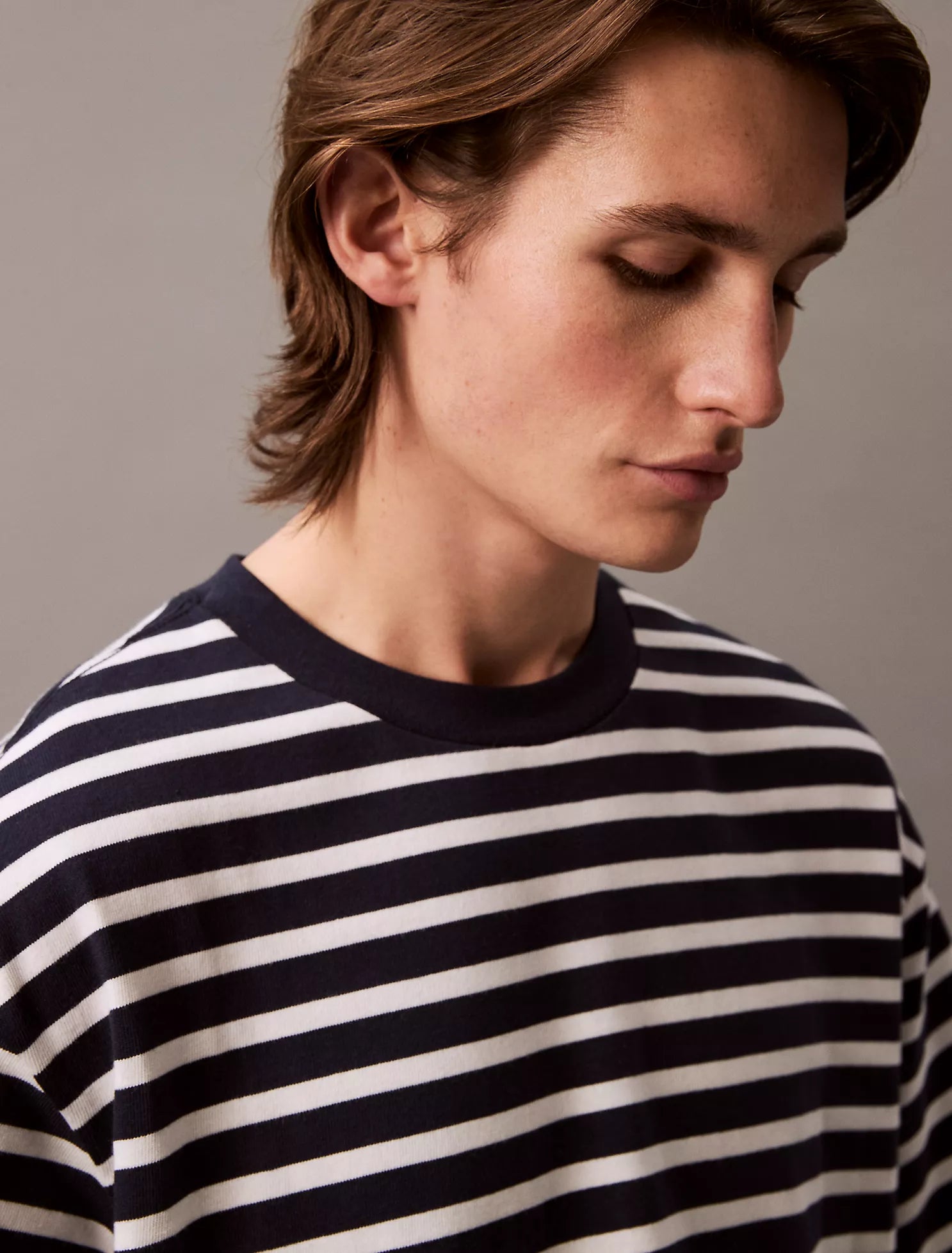 Bold Stripe Jersey Relaxed Tee