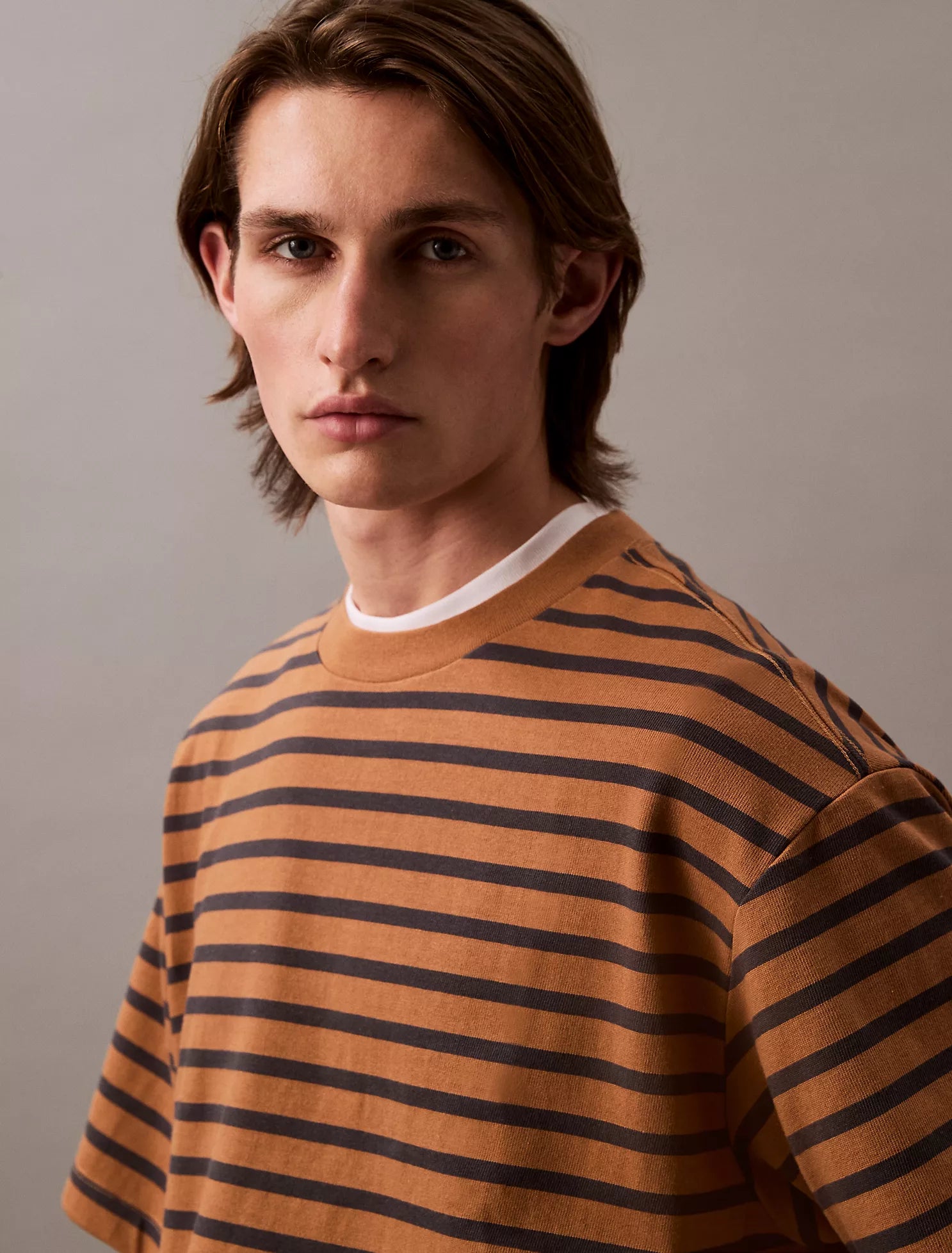 Bold Stripe Jersey Relaxed Tee