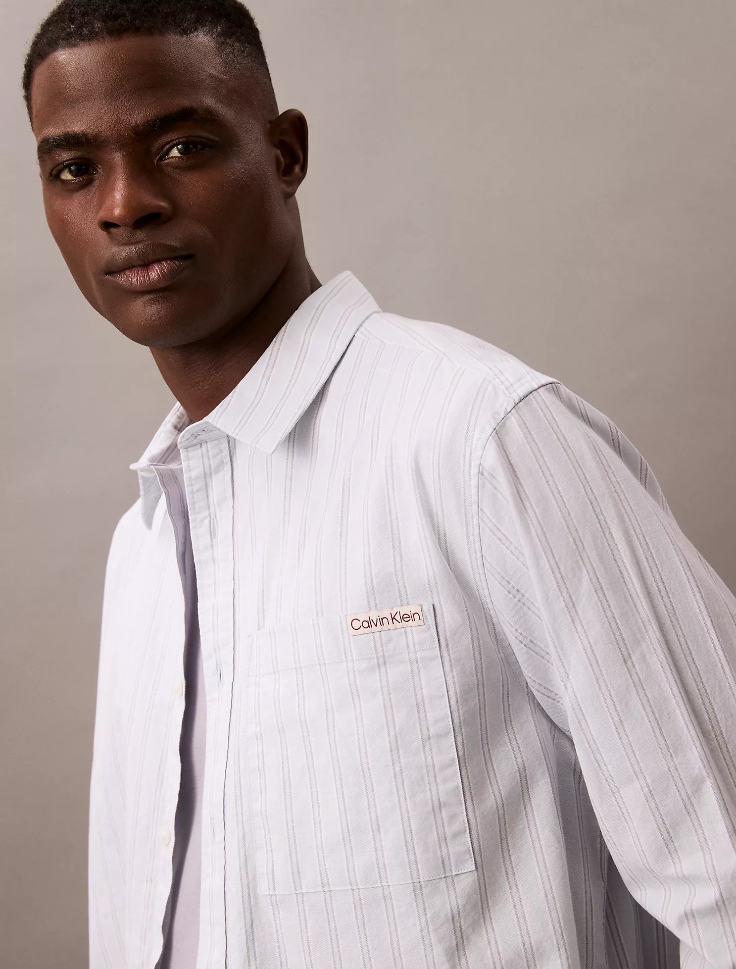 Stripe Oxford Relaxed Button-Down Shirt