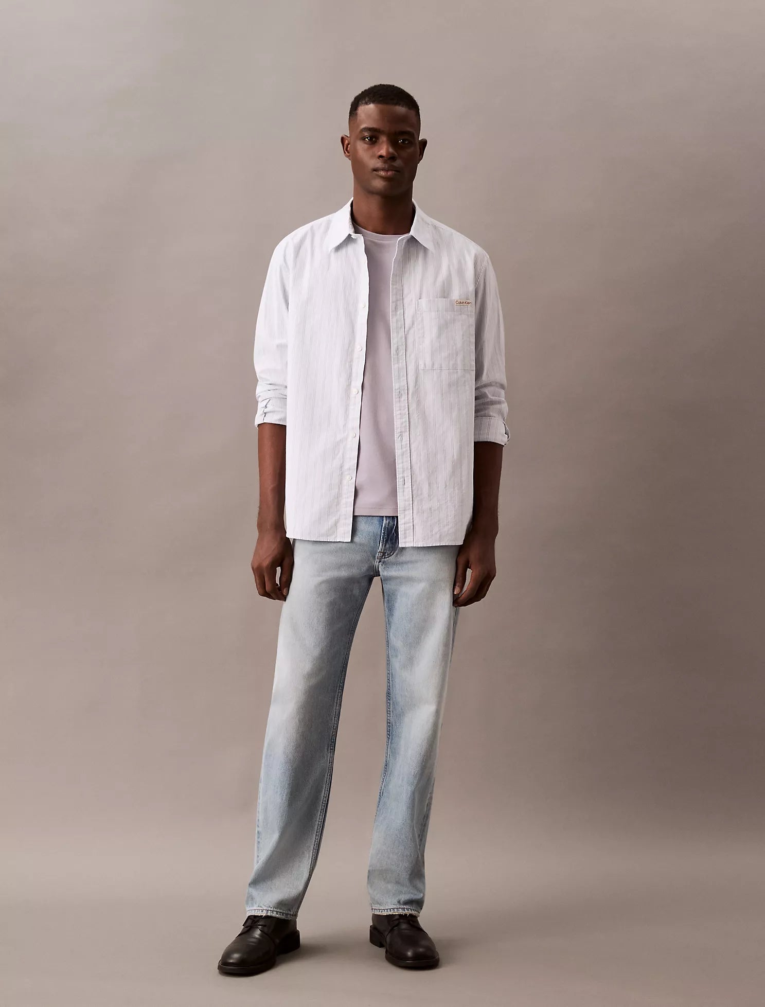Stripe Oxford Relaxed Button-Down Shirt