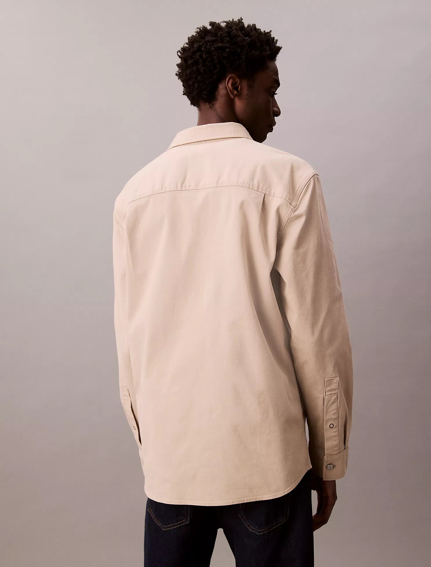 Canvas Relaxed Shirt Jacket