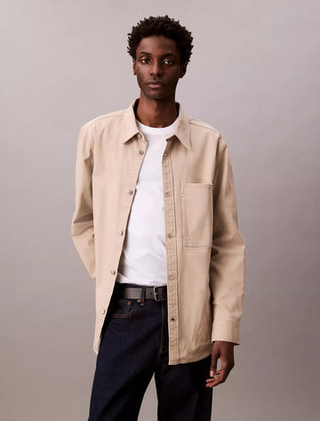 Canvas Relaxed Shirt Jacket