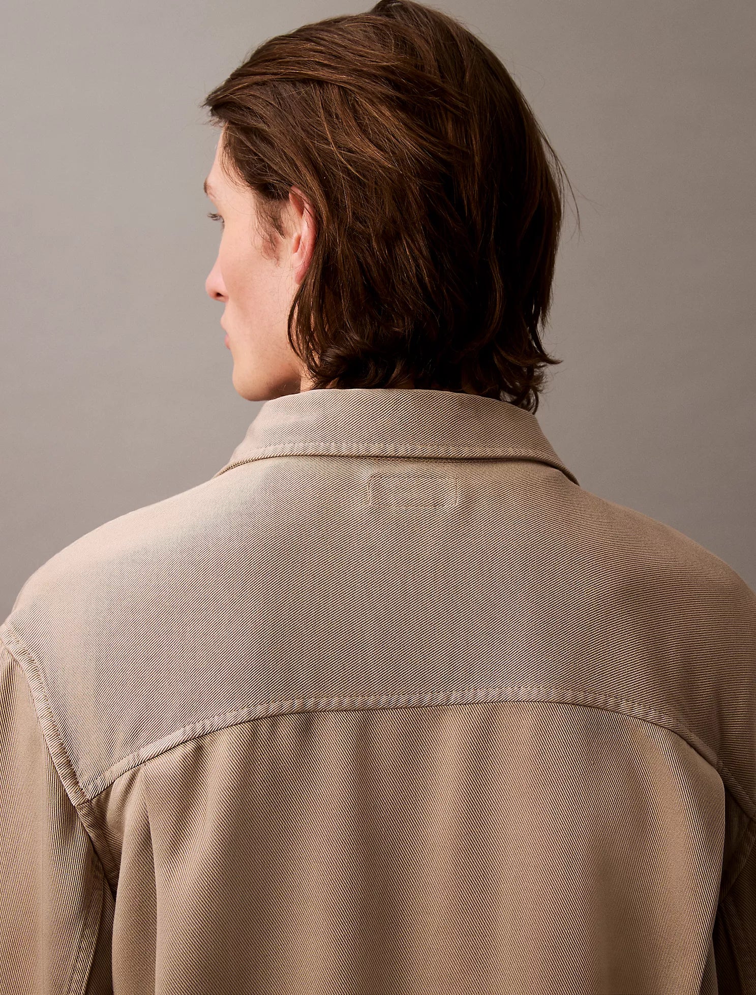 Twill Relaxed Button-Down Shirt