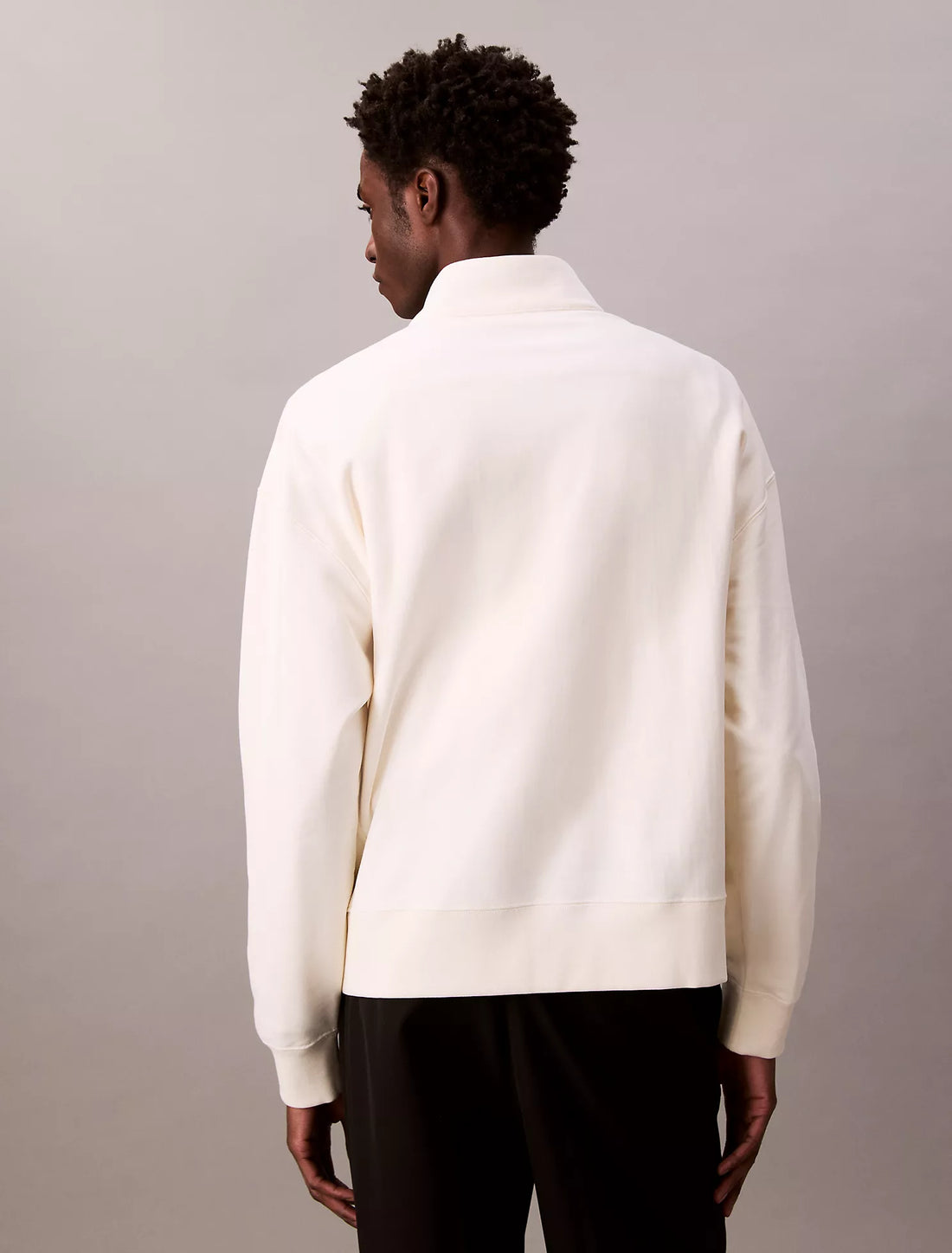 Embroidered Logo French Terry Quarter Zip Sweatshirt