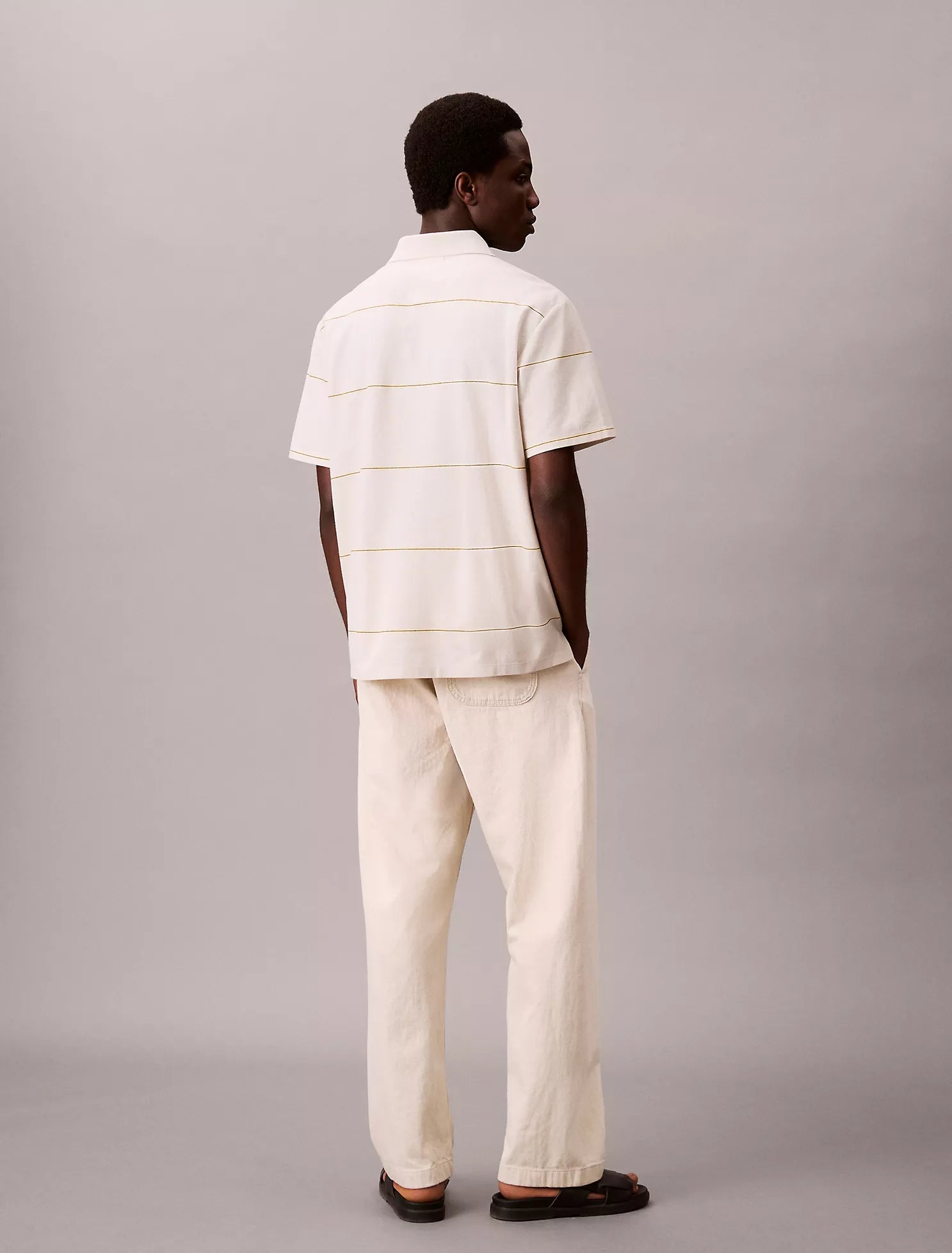 Stripe Relaxed Polo Shirt