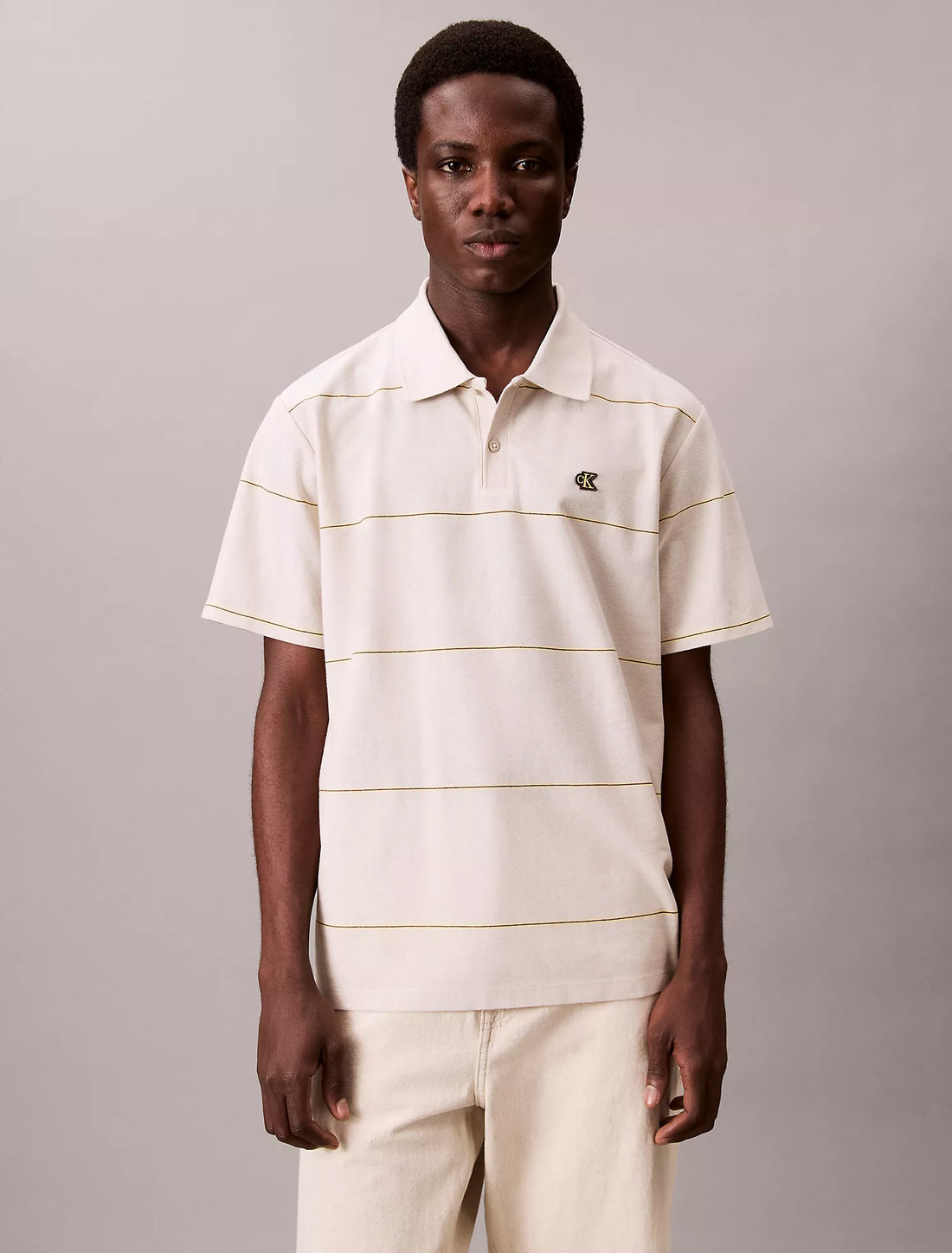 Stripe Relaxed Polo Shirt