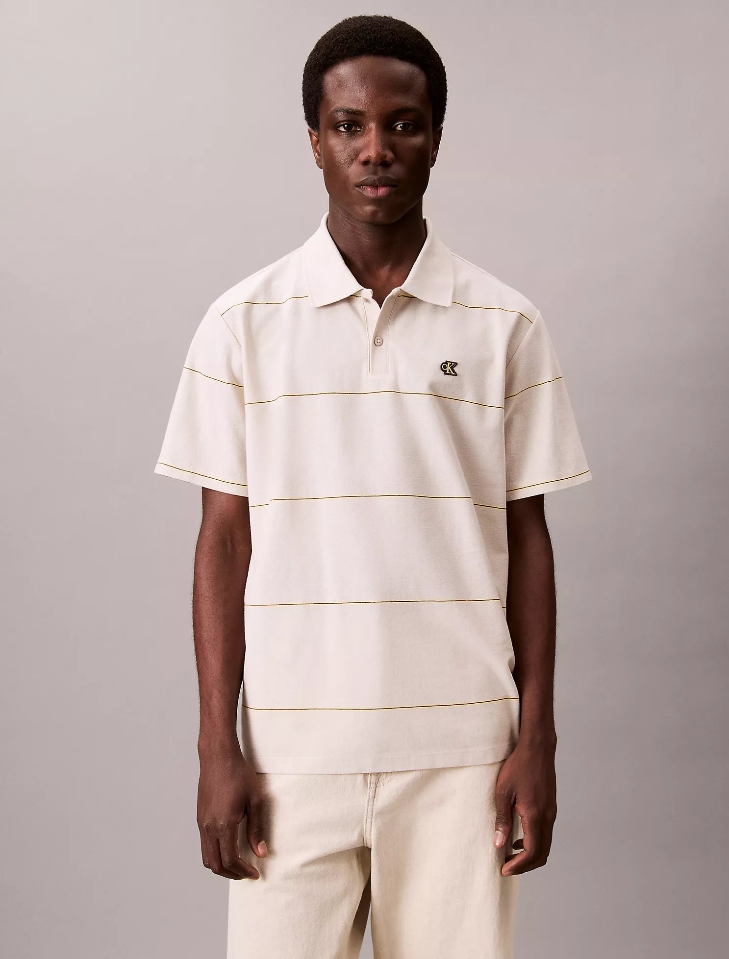 Stripe Relaxed Polo Shirt