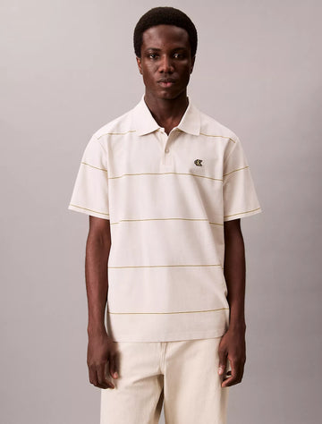 Stripe Relaxed Polo Shirt