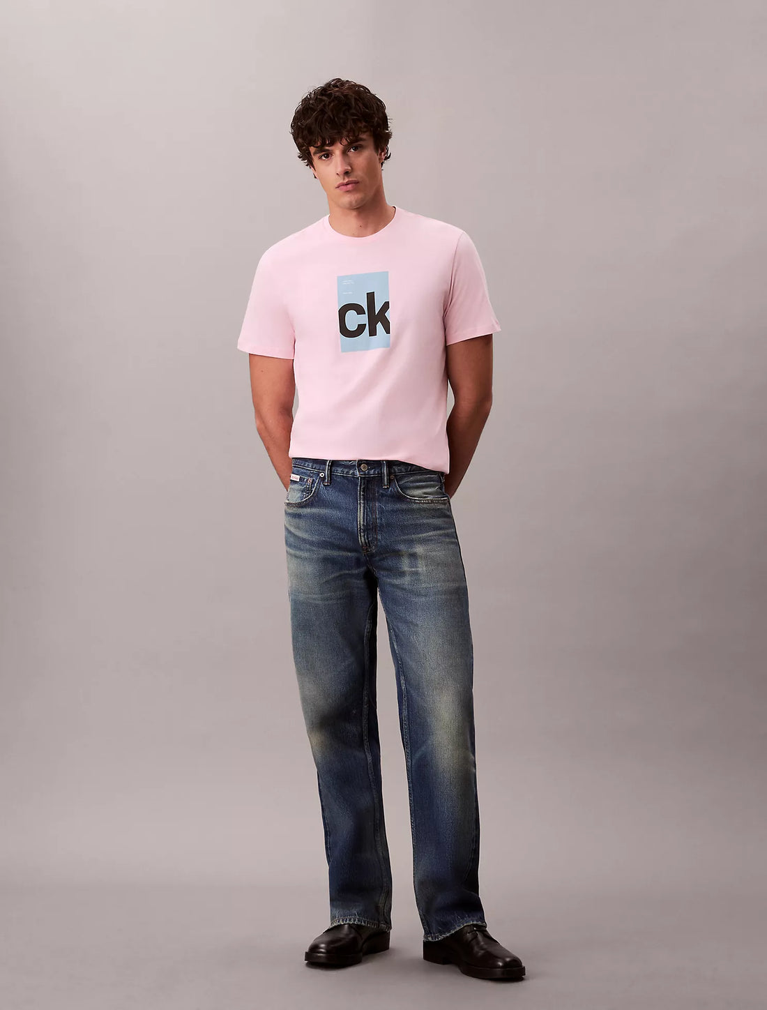 Monogram Logo Center Box Graphic Classic T-Shirt