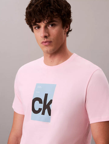 Monogram Logo Center Box Graphic Classic T-Shirt