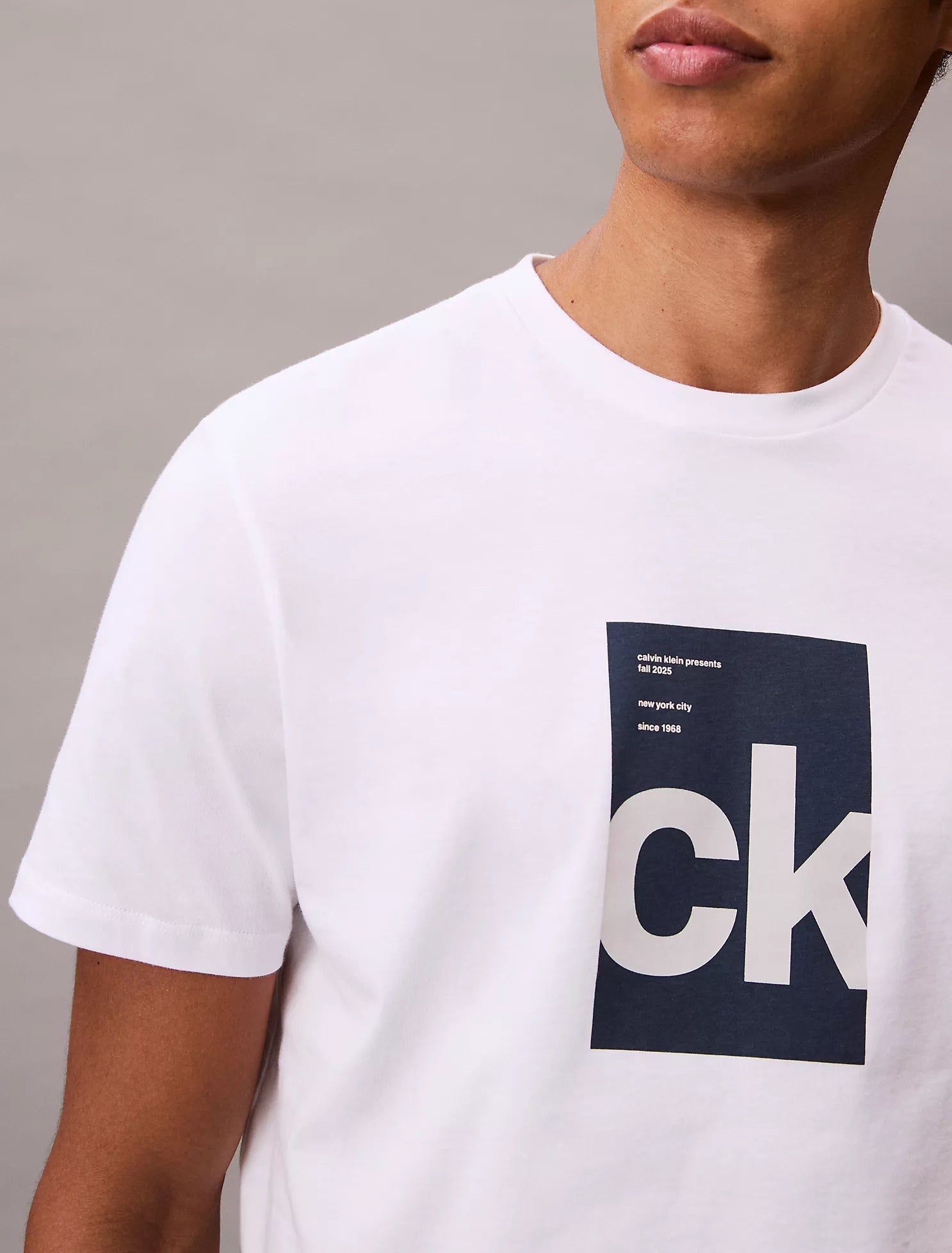 Monogram Logo Center Box Graphic Classic T-Shirt