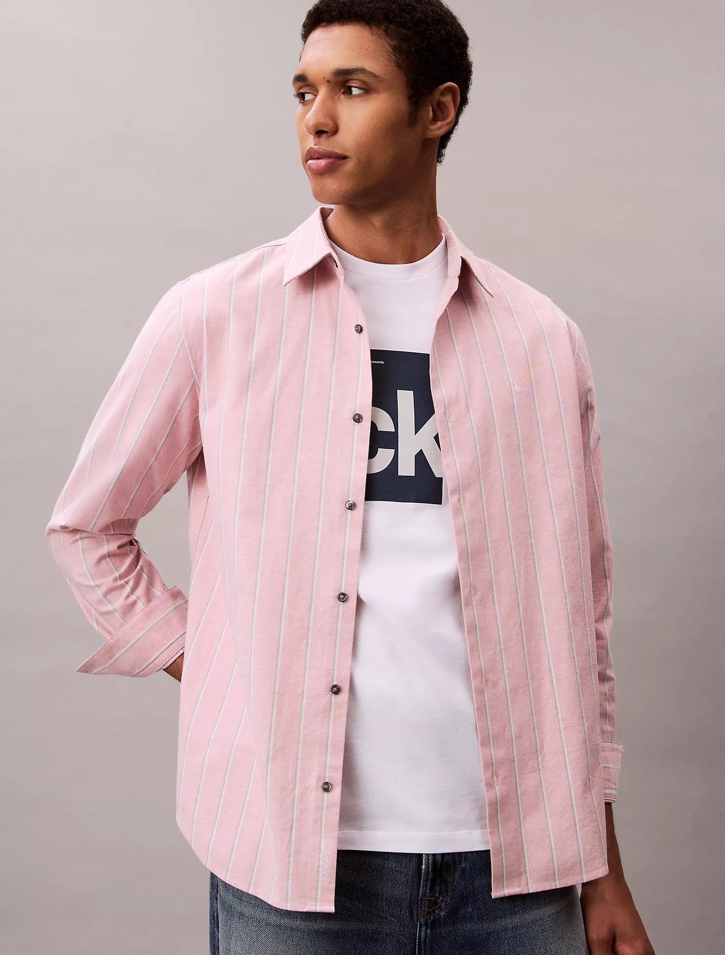 Monogram Logo Center Box Graphic Classic T-Shirt