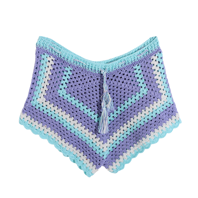 Handmade Trico Knitted Women Shorts