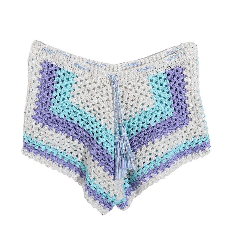 Handmade Trico Knitted Women Shorts