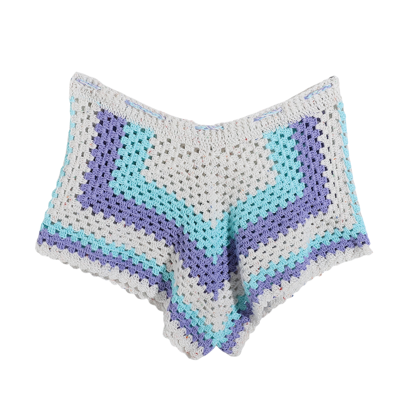 Handmade Trico Knitted Women Shorts