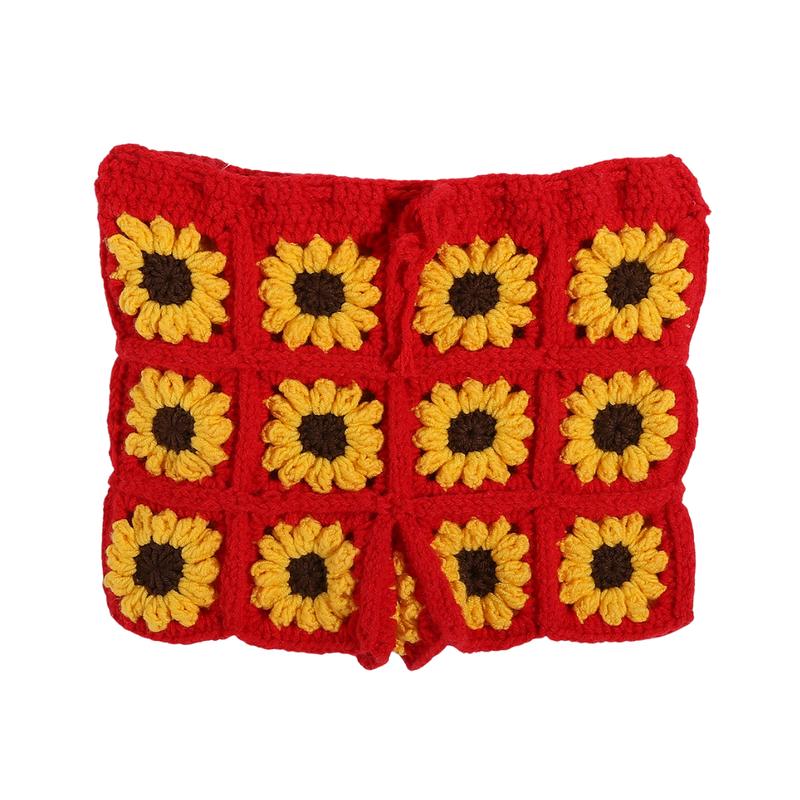Handmade Trico Knitted Women Top & Skirt