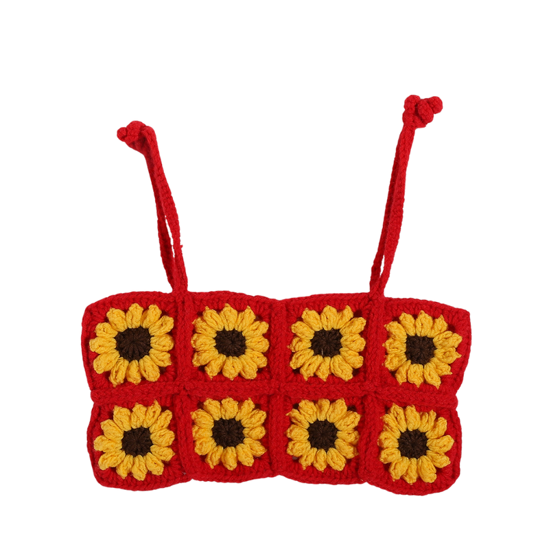 Handmade Trico Knitted Women Top & Skirt