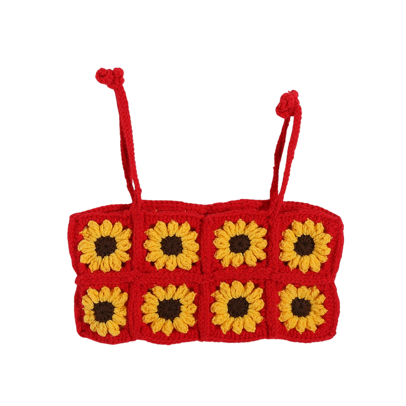 Handmade Trico Knitted Women Top & Skirt