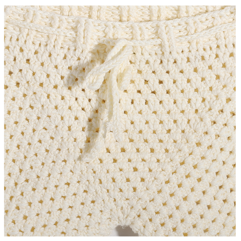 Handmade Trico Knitted Women Top & Shorts