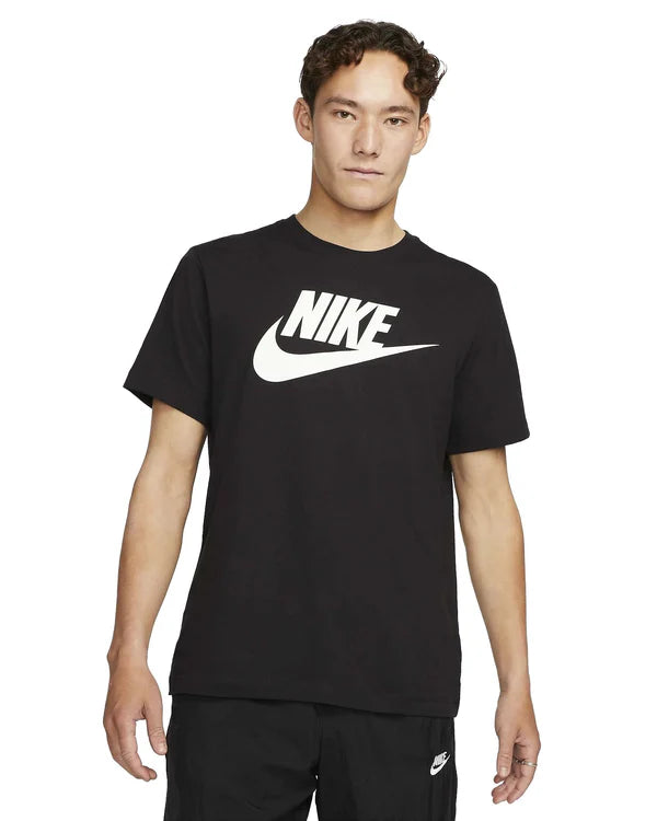 Nike men black futura logo t shirt